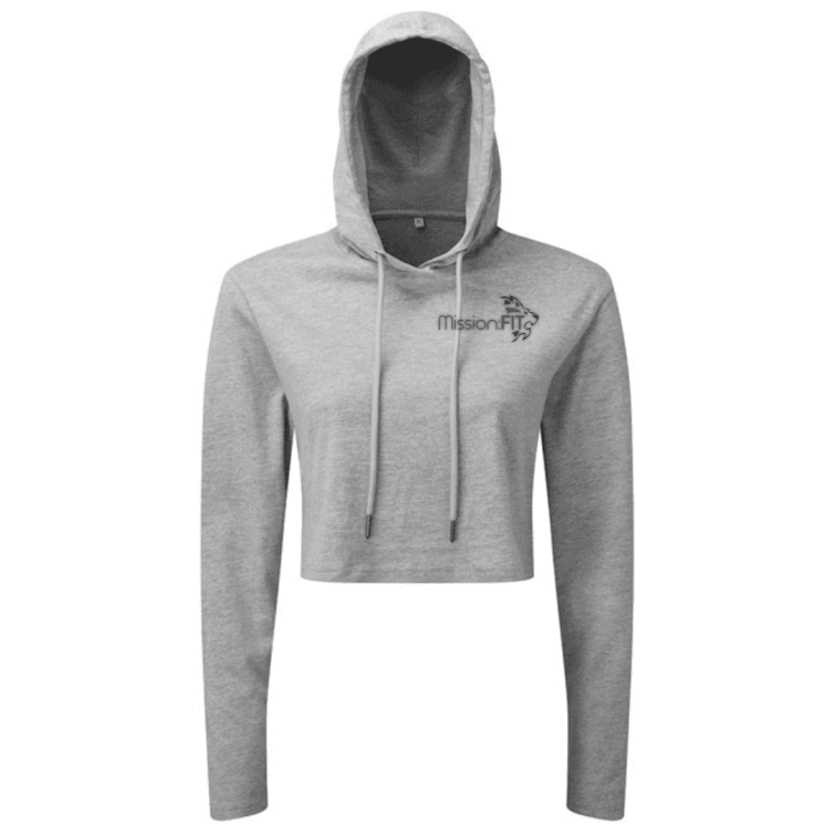 Cropped Hoodie Grey