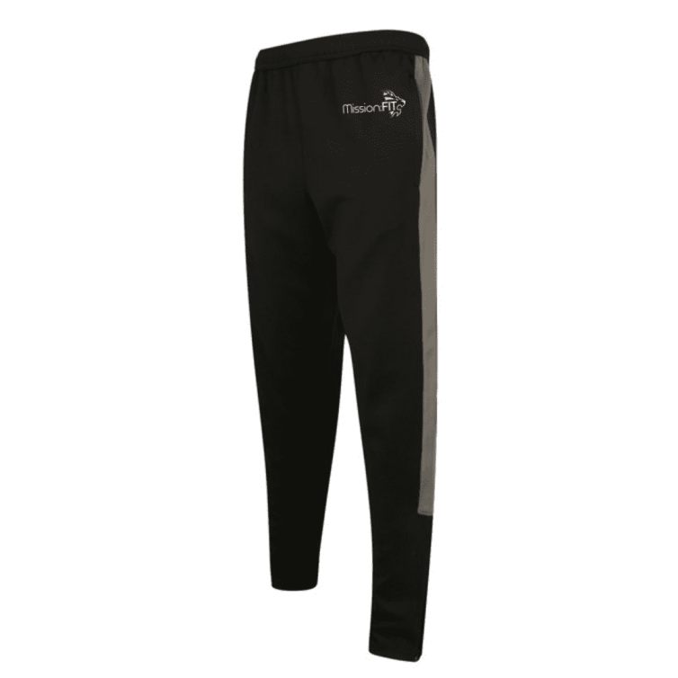 Trackie Bottoms – Black/Grey